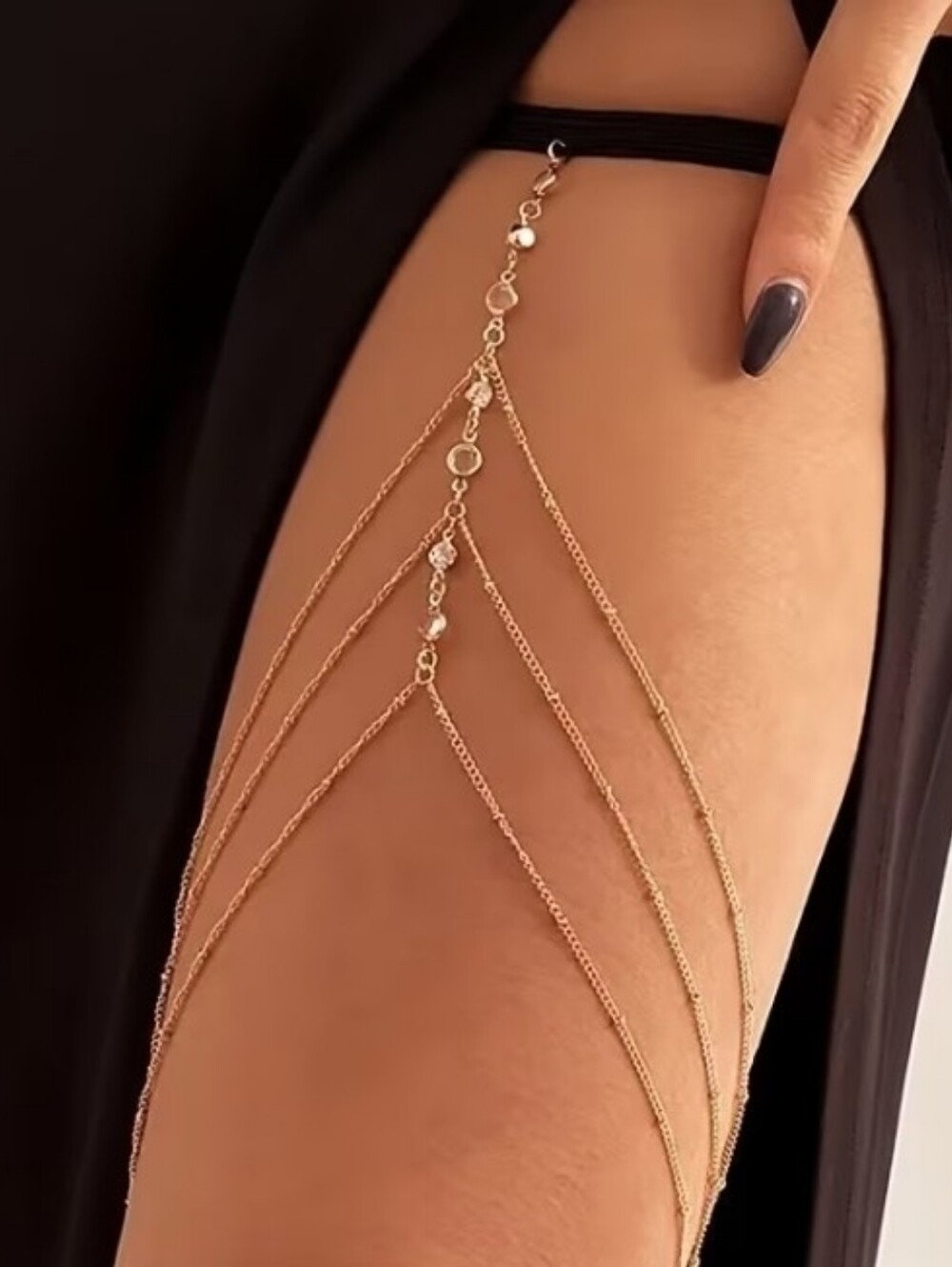 B2G1F Gold Layered Thigh Chain